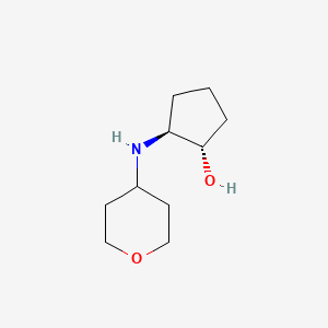 molecular formula C10H19NO2 B2985408 trans-2-[(Oxan-4-yl)amino]cyclopentan-1-ol CAS No. 1602298-44-1