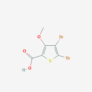 molecular formula C6H4Br2O3S B2985461 4,5-二溴-3-甲氧基噻吩-2-羧酸 CAS No. 120715-53-9