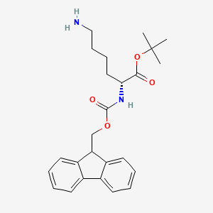 molecular formula C25H32N2O4 B2985462 tert-Butyl (((9H-fluoren-9-yl)methoxy)carbonyl)-D-lysinate CAS No. 2250436-42-9