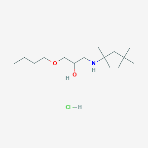 molecular formula C15H34ClNO2 B2985470 1-丁氧基-3-((2,4,4-三甲基戊烷-2-基)氨基)丙烷-2-醇盐酸盐 CAS No. 1216600-82-6