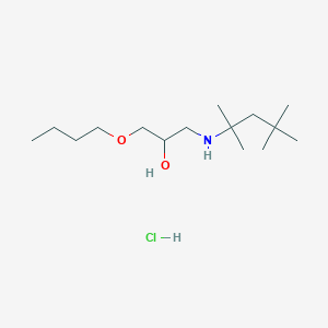 molecular formula C15H34ClNO2 B2985470 1-Butoxy-3-((2,4,4-trimethylpentan-2-yl)amino)propan-2-ol hydrochloride CAS No. 1216600-82-6