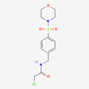 2-chloro-N-[4-(morpholin-4-ylsulfonyl)benzyl]acetamide