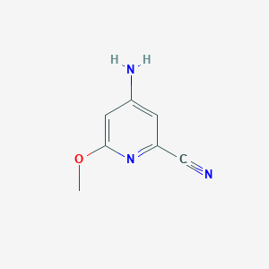 4-Amino-6-methoxypicolinonitrile