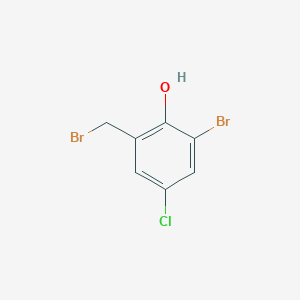 molecular formula C7H5Br2ClO B2985507 2-Bromo-6-(bromomethyl)-4-chlorophenol CAS No. 52703-19-2