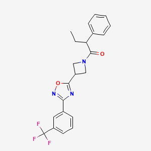 2-Phenyl-1-(3-(3-(3-(trifluoromethyl)phenyl)-1,2,4-oxadiazol-5-yl)azetidin-1-yl)butan-1-one