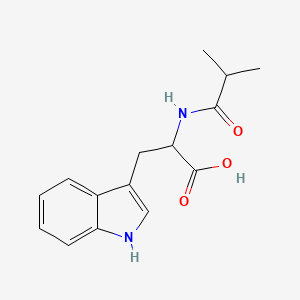 3-(1H-indol-3-yl)-2-(2-methylpropanamido)propanoic acid