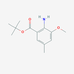 B2985531 Tert-butyl 2-amino-3-methoxy-5-methylbenzoate CAS No. 2248402-14-2