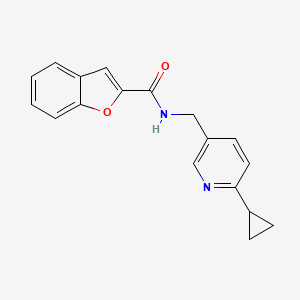 N-[(6-cyclopropylpyridin-3-yl)methyl]-1-benzofuran-2-carboxamide