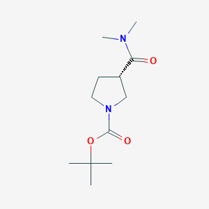 molecular formula C12H22N2O3 B2985577 (3S)-tert-butyl 3-(dimethylcarbamoyl)pyrrolidine-1-carboxylate CAS No. 254115-68-9