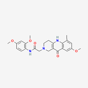 N-(2,4-dimethoxyphenyl)-2-(8-methoxy-6-methyl-10-oxo-3,4,5,10-tetrahydrobenzo[b][1,6]naphthyridin-2(1H)-yl)acetamide