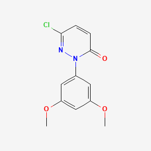 molecular formula C12H11ClN2O3 B2985584 6-Chloro-2-(3,5-dimethoxyphenyl)pyridazin-3(2H)-one CAS No. 2095779-74-9