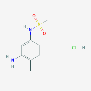 molecular formula C8H13ClN2O2S B2985589 N-(3-Amino-4-methylphenyl)methanesulfonamide hydrochloride CAS No. 1269225-46-8