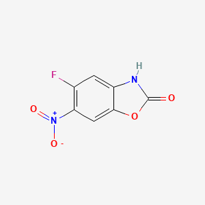 5-Fluoro-6-nitro-2,3-dihydro-1,3-benzoxazol-2-one