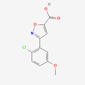 3-(2-Chloro-5-methoxyphenyl)-1,2-oxazole-5-carboxylic acid