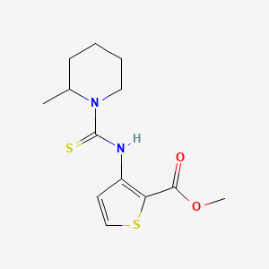 Methyl 3-{[(2-methylpiperidin-1-yl)carbonothioyl]amino}thiophene-2-carboxylate