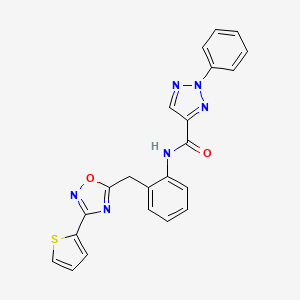 2-phenyl-N-(2-((3-(thiophen-2-yl)-1,2,4-oxadiazol-5-yl)methyl)phenyl)-2H-1,2,3-triazole-4-carboxamide