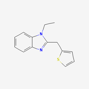 2-[(1-Ethylbenzimidazol-2-yl)methyl]thiophene