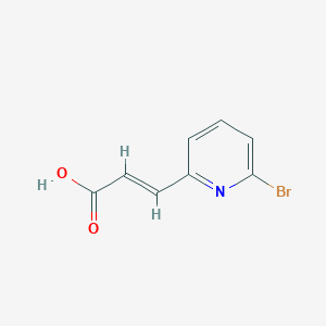 molecular formula C8H6BrNO2 B2985624 (E)-3-(6-Bromopyridin-2-YL)acrylic acid CAS No. 1454890-97-1; 773130-29-3