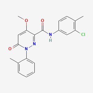 N-(3-chloro-4-methylphenyl)-4-methoxy-1-(2-methylphenyl)-6-oxopyridazine-3-carboxamide