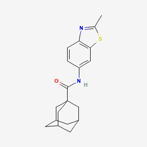 molecular formula C19H22N2OS B2985661 N-(2-methyl-1,3-benzothiazol-6-yl)adamantane-1-carboxamide CAS No. 313553-04-7