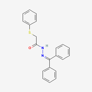 molecular formula C21H18N2OS B2985664 N'-(二苯亚甲基)-2-(苯硫基)乙酰肼 CAS No. 341967-99-5