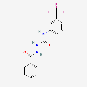 molecular formula C15H12F3N3O2 B2985667 2-benzoyl-N-[3-(trifluoromethyl)phenyl]-1-hydrazinecarboxamide CAS No. 905432-74-8