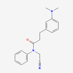 N-(cyanomethyl)-3-[3-(dimethylamino)phenyl]-N-phenylpropanamide