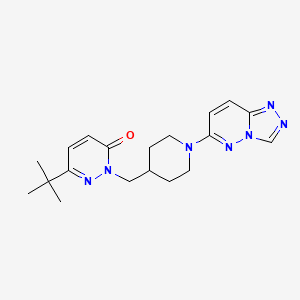 6-Tert-butyl-2-[(1-{[1,2,4]triazolo[4,3-b]pyridazin-6-yl}piperidin-4-yl)methyl]-2,3-dihydropyridazin-3-one