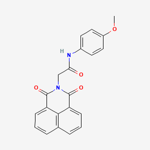 molecular formula C21H16N2O4 B2985679 2-(1,3-dioxo-1H-benzo[de]isoquinolin-2(3H)-yl)-N-(4-methoxyphenyl)acetamide CAS No. 296266-35-8