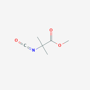 molecular formula C6H9NO3 B2985689 Methyl 2-isocyanato-2-methylpropanoate CAS No. 54213-21-7