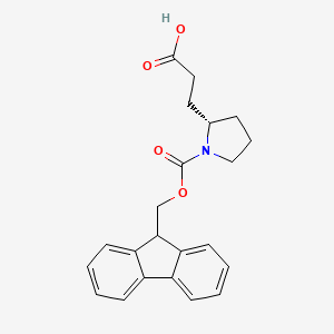 (S)-3-(1-(((9H-Fluoren-9-yl)methoxy)carbonyl)pyrrolidin-2-yl)propanoic acid