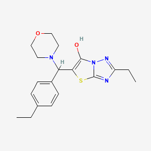 2-Ethyl-5-((4-ethylphenyl)(morpholino)methyl)thiazolo[3,2-b][1,2,4]triazol-6-ol