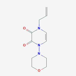 molecular formula C11H15N3O3 B2985700 1-Morpholin-4-yl-4-prop-2-enylpyrazine-2,3-dione CAS No. 2309344-19-0