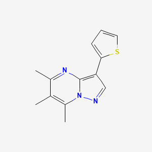 5,6,7-Trimethyl-3-(2-thienyl)pyrazolo[1,5-a]pyrimidine