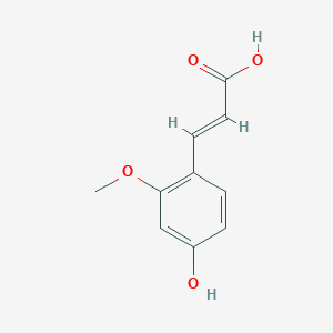 molecular formula C10H10O4 B2985740 3-(4-Hydroxy-2-methoxyphenyl)acrylic acid CAS No. 26358-19-0; 73490-39-8