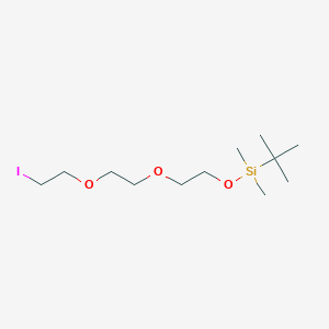molecular formula C12H27IO3Si B2985744 2-(2-(叔丁基二甲基甲硅烷基氧基)乙氧基)乙氧基碘化物 CAS No. 127895-65-2