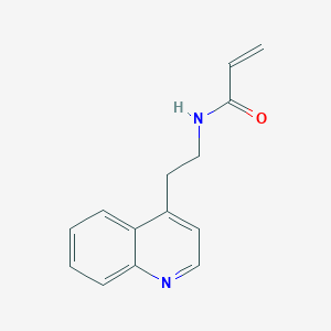 molecular formula C14H14N2O B2985750 N-(2-Quinolin-4-ylethyl)prop-2-enamide CAS No. 2185981-30-8