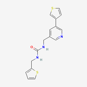 1-(Thiophen-2-ylmethyl)-3-((5-(thiophen-3-yl)pyridin-3-yl)methyl)urea