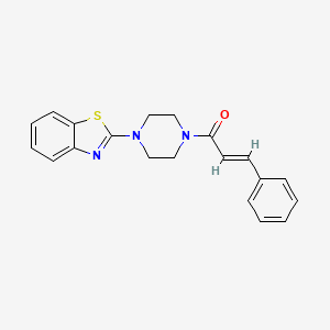 (E)-1-(4-(benzo[d]thiazol-2-yl)piperazin-1-yl)-3-phenylprop-2-en-1-one