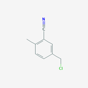 molecular formula C9H8ClN B2985765 5-(Chloromethyl)-2-methylbenzonitrile CAS No. 188984-17-0; 874-86-2