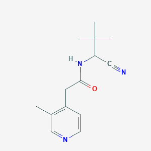 N-(1-Cyano-2,2-dimethylpropyl)-2-(3-methylpyridin-4-yl)acetamide