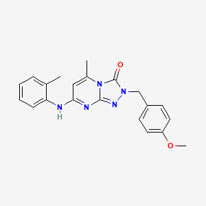 2-(4-methoxybenzyl)-5-methyl-7-(2-toluidino)[1,2,4]triazolo[4,3-a]pyrimidin-3(2H)-one