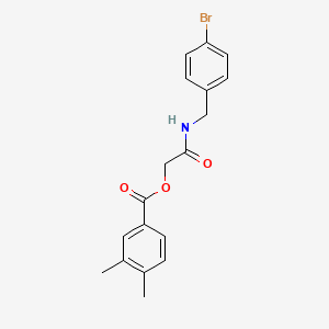 2-((4-Bromobenzyl)amino)-2-oxoethyl 3,4-dimethylbenzoate