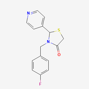 3-(4-Fluorobenzyl)-2-(4-pyridyl)-1,3-thiazolan-4-one