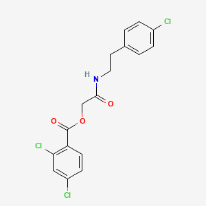 [2-[2-(4-Chlorophenyl)ethylamino]-2-oxoethyl] 2,4-dichlorobenzoate