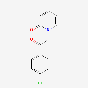 molecular formula C13H10ClNO2 B2985796 1-[2-(4-chlorophenyl)-2-oxoethyl]-2(1H)-pyridinone CAS No. 108664-55-7