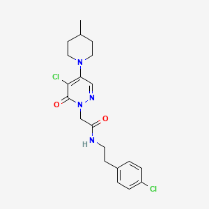 2-[5-chloro-4-(4-methylpiperidin-1-yl)-6-oxopyridazin-1(6H)-yl]-N-[2-(4-chlorophenyl)ethyl]acetamide