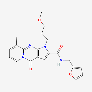 N-(furan-2-ylmethyl)-1-(3-methoxypropyl)-9-methyl-4-oxo-1,4-dihydropyrido[1,2-a]pyrrolo[2,3-d]pyrimidine-2-carboxamide