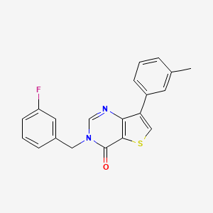 3-(3-fluorobenzyl)-7-(3-methylphenyl)thieno[3,2-d]pyrimidin-4(3H)-one
