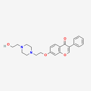 molecular formula C23H26N2O4 B2985837 7-[2-[4-(2-Hydroxyethyl)piperazin-1-yl]ethoxy]-3-phenylchromen-4-one CAS No. 903870-88-2